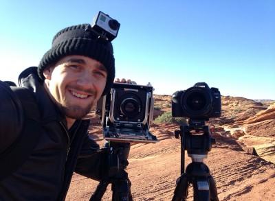 Gavin in Arizona during the first Phase of PHOTOGRAPHICS filming. Spring 2013.